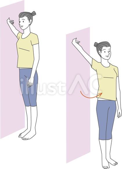 ストレッチ_肩ねじりストレッチ