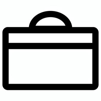 ビジネスカバンのアイコン ビジネス,かばん,トートバック,黒白,モノクロ,アイコン,バック,ベクター,イラスト,シンプルのイラスト素材
