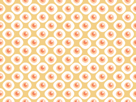 沢山のかわいい目玉焼き背景 卵,目玉焼き,壁紙,北欧,可愛い,模様,おしゃれ,黄色,白,インテリアのイラスト素材