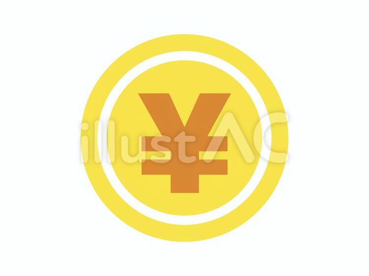 コイン　お金　マネー　円 コイン,円,お金のイラスト素材