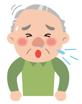 Illustration, sneeze, runny nose, cold, 