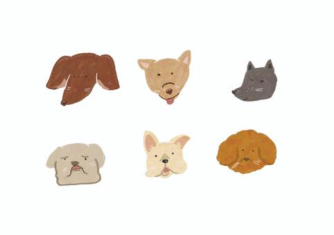 犬 イラスト 犬 イラスト 犬,動物,ペット,ブルドック,パグ,トイプードル,プードル,ハスキー,雑種,かわいいのイラスト素材