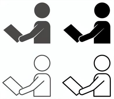 書類を提出したり通知表を受け取る人等 提出,渡す,受領,受け取る,人,申請,書類,資料,チラシ,見るのイラスト素材