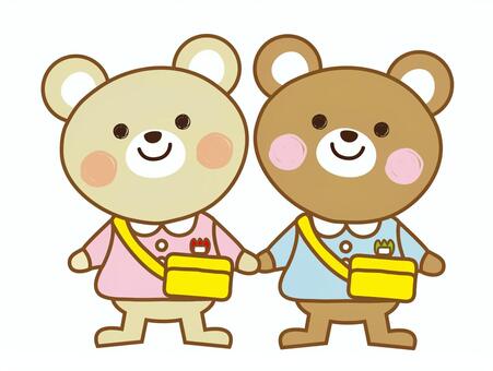 Friends _ Bear, bear, nursery school, a nursery school, JPG, PNG and AI