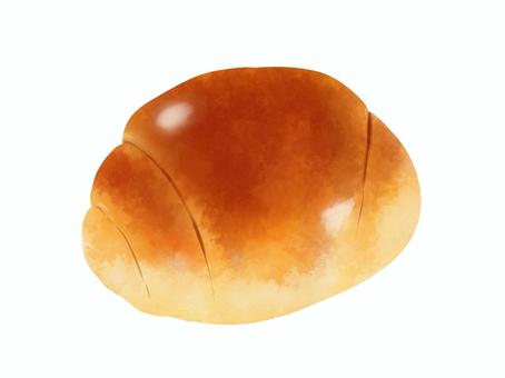 ロールパン水彩風イラスト ロールパン水彩風イラスト パン,食べ物,かわいいのイラスト素材