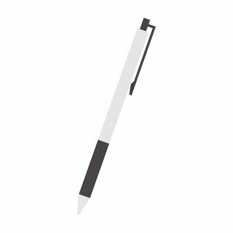 ボールペン　イラスト ボールペン,筆記用具,黒,ペン,文具,シンプル,ノック式,ベクター,イラストのイラスト素材