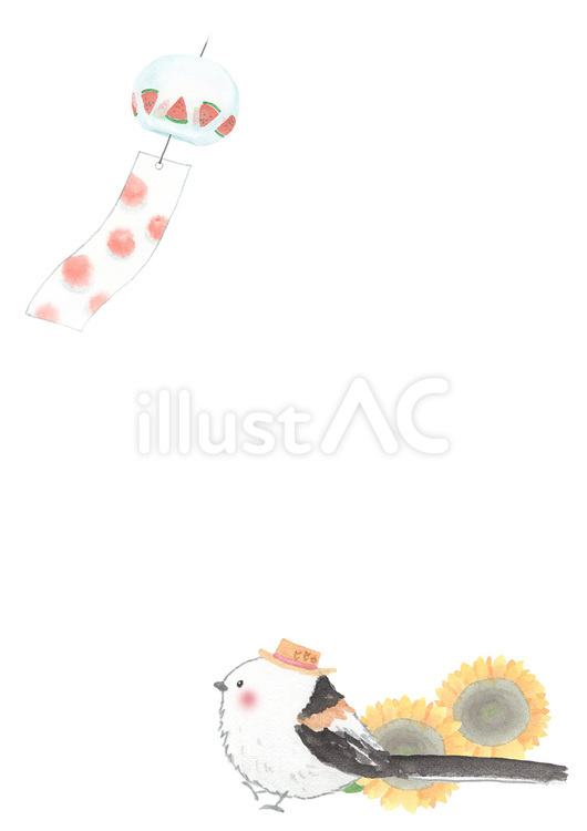 暑中見舞い 暑中見舞い,挨拶,ハガキのイラスト素材