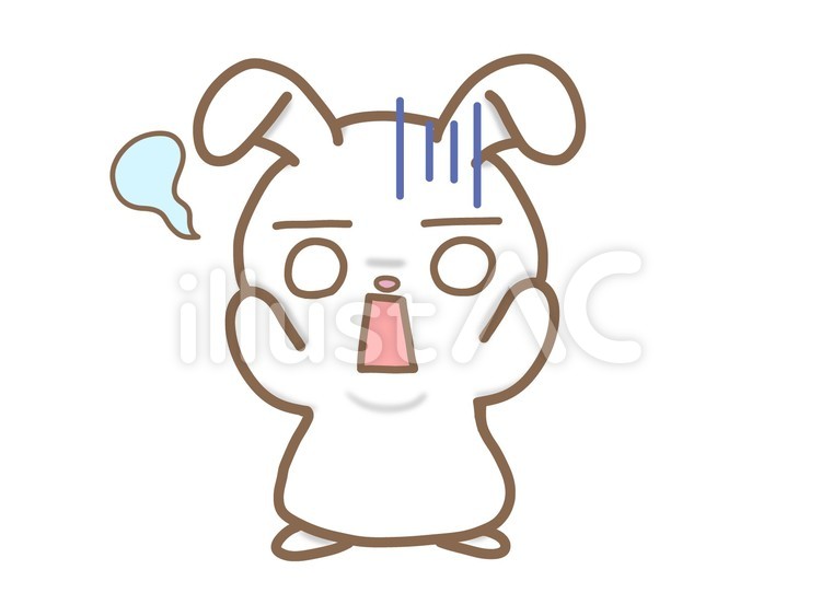 Free Vectors Rabbit in shock