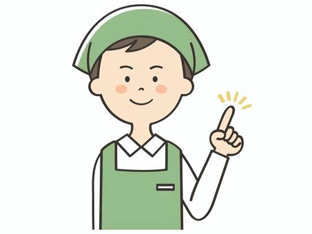 指差しする男性店員 指差しする男性店員 男,ポイント,指差し,説明,教える,解説,アドバイス,重要,強調,提案のイラスト素材