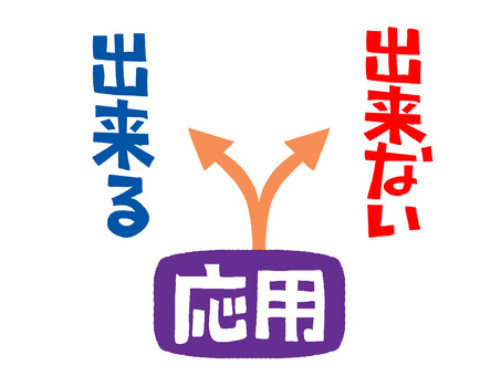 応用など 応用,出来ない,出来る,文字絵,矢印,pop調,手描き,挿絵,ワンポイント,素材のイラスト素材
