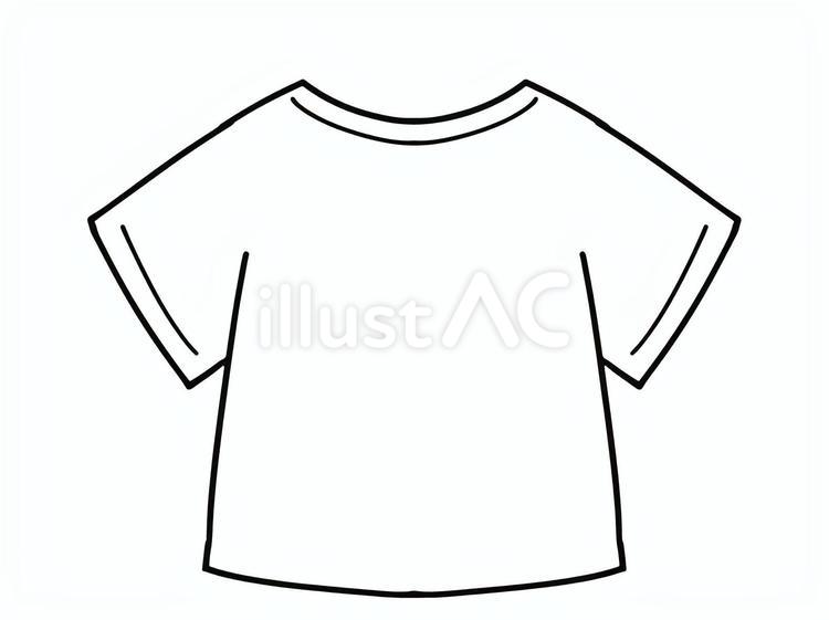 無地の白いティーシャツ ティーシャツ,服,下着のイラスト素材