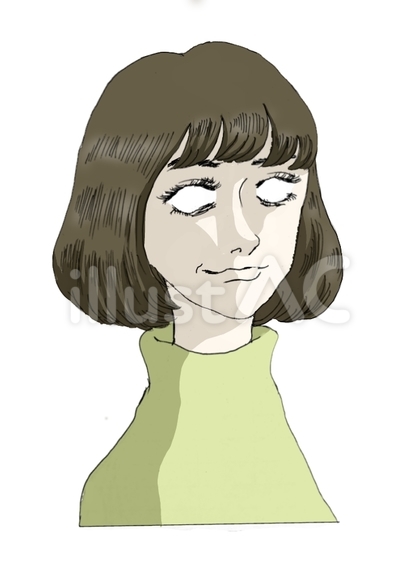 白目の女性