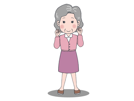 Illustration, grandmother, fine, goody two shoes, 