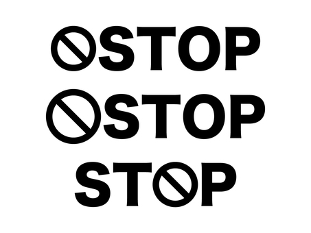 Illustration, stop, logo, forbidden, 