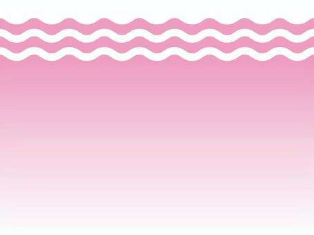 なみなみ002_A なみなみ,波,にょろにょろ,波線,液体,バック,ジュース,イチゴ,ストロベリー,いちごオレのイラスト素材