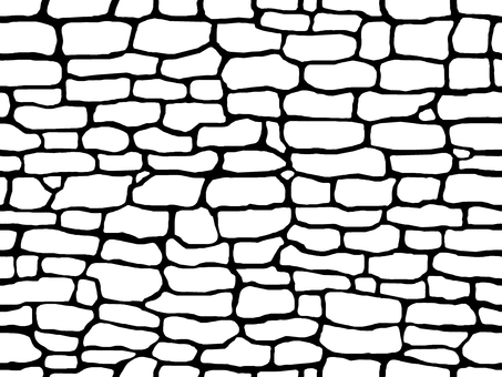 不規則なシームレスのモザイク BB　線２ モザイク,石垣,石畳,壁,石,城壁,石壁,石材,大地,グランジのイラスト素材