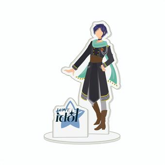 男性アイドルのアクリルスタンド 推し活,推し,アクリルスタンド,アイドル,アイテム,グッズ,オタ活,オタク,アクスタのイラスト素材