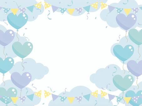 お祝いの背景06パーティー パーティー,背景,壁紙,フレーム,お祝い,誕生日,出産祝い,ホワイトデー,イベント,風船のイラスト素材