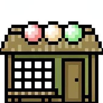 だんご屋（ドット絵） だんご屋,団子,ドット絵,ドット,絵,ゲーム,ピクセルアート,レトロ,rpg,ロープレのイラスト素材