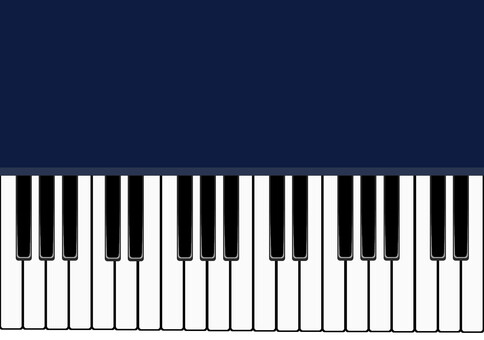 鍵盤　青 ピアノ,鍵盤,オルガン,音楽,演奏,楽器,キーボード,コンサート,挿絵,イメージのイラスト素材