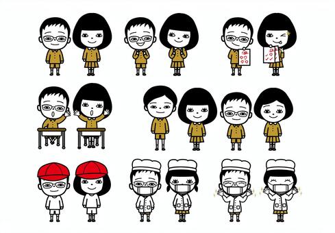 小学生ライフ001 小学生ライフ001 こども,人,学校のイラスト素材