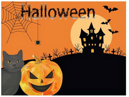 Illustration, halloween, cat, october, JPG, PNG and AI