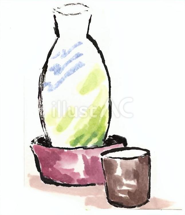 熱燗 熱燗,日本酒,酒のイラスト素材