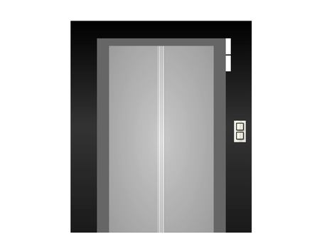 エレベーター1＿アイコン 乗用エレベーター,ev,昇降,昇降機,移動,乗る,移動手段,商業施設,ビル,オフィスのイラスト素材
