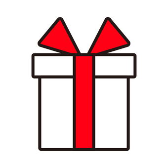 Present box_white and red, Present box_white and red, presents, иконка, рождество,