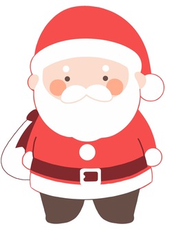 christmas simple santa, , JPG, PNG and EPS