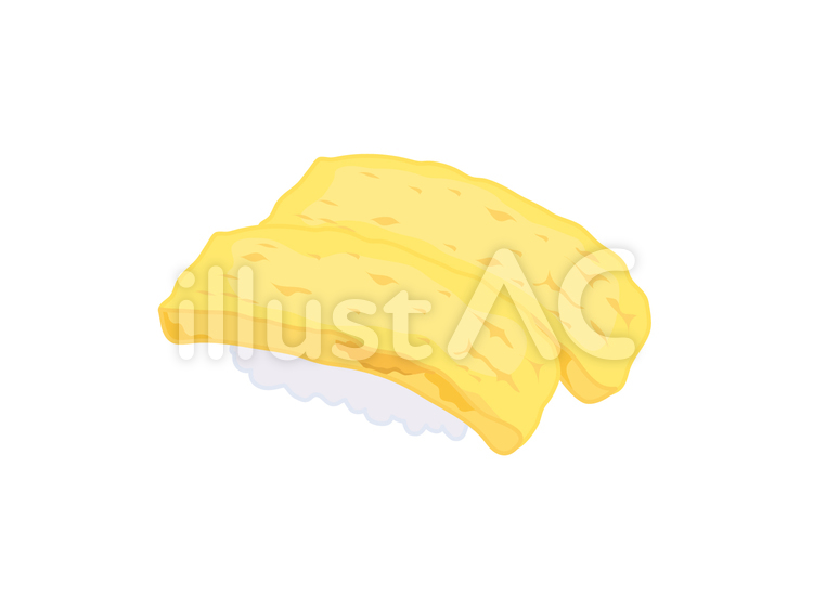 にぎり(玉子) 玉子,卵,にぎりのイラスト素材