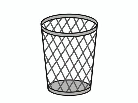 網の公園にあるゴミ箱 生活,物,ゴミ箱,網,入れ物のイラスト素材