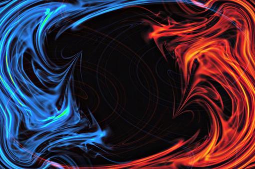 Fantastic blue and red flame frame, JPG Fantastic blue and red flame frame, inflammation, fire, image, JPG