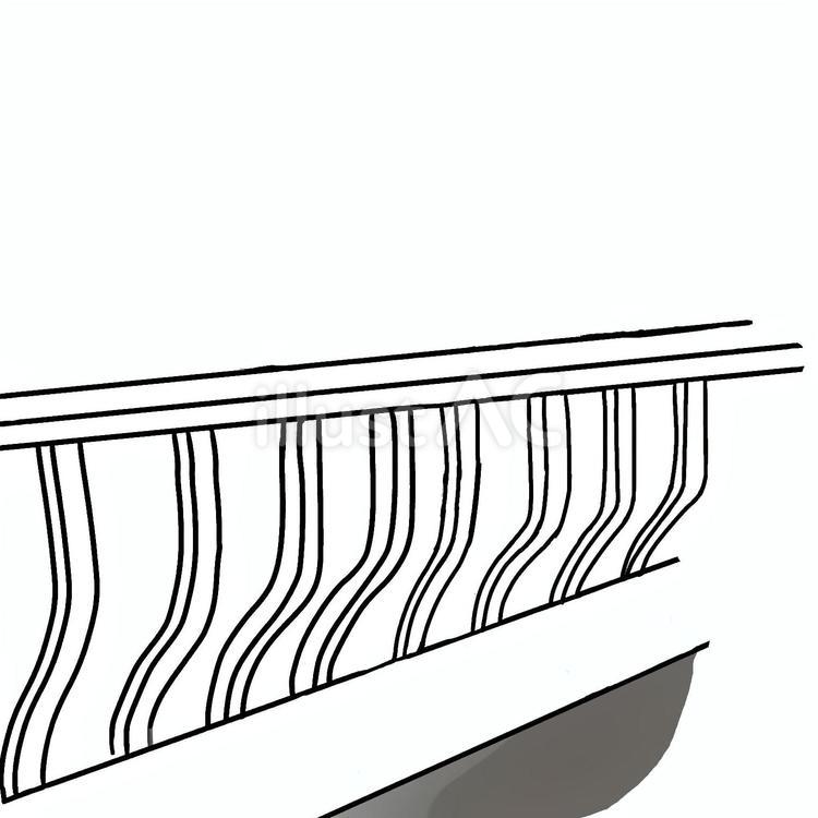 橋の欄干（おえかき用素材） 橋,手すり,欄干のイラスト素材