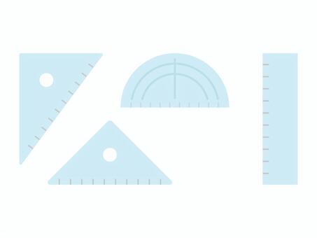 定規セット 定規,ものさし,分度器,三角定規,文具,セット,かわいい,イラスト,素材のイラスト素材