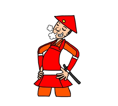 傲慢な戦国時代の足軽 足軽,侍,武士,鎧武者,戦士,兵士,日本,和風,歴史,日本史のイラスト素材