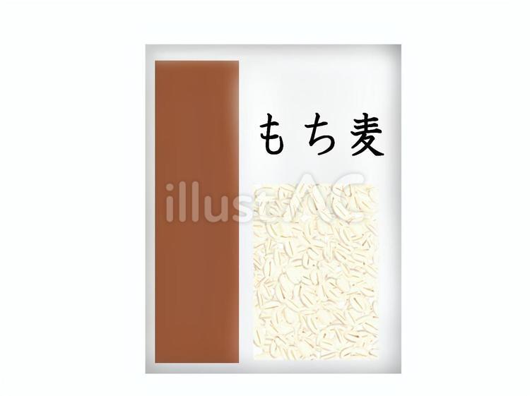 もち麦 もち麦,大麦,もち性のイラスト素材
