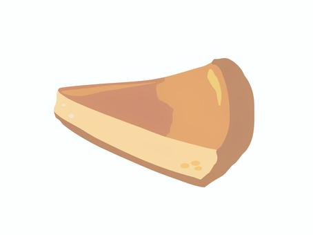 フラン 主線なし フラン,お菓子,カスタードデザート,スイーツ,主線なし,イラスト素材,広告,チラシ,cm,白背景のイラスト素材