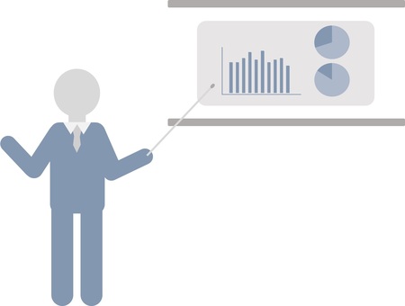 Business pictogram pointer and screen, , JPG and PNG