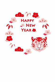 Illustration, new year's card, dora, zodiac, 