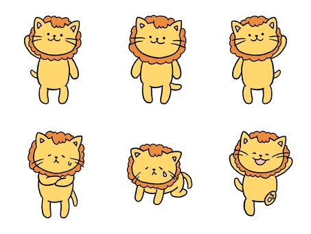Illustration, lion, animal, handwriting, 