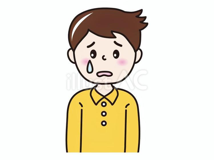 30代男性(しくしく） 人物,男性,パパのイラスト素材