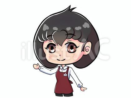 スーパーの女性店員
