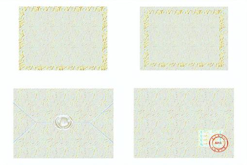 手紙 手紙,便箋,レター,封筒,封入,切手,押印,シーリングスタンプ,シーリングワックス,メッセージのイラスト素材