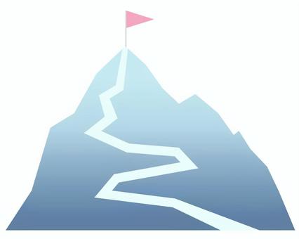 頂上へつづく登山道 山道,頂,登山,道,登る,ルート,山,頂上,達成,目標のイラスト素材