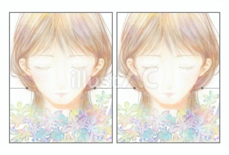 アクセサリー台紙　イヤリング 台紙,アクセサリー,女性のイラスト素材