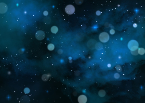 キラキラ青色に星が輝く夜空 キラキラ青色に星が輝く夜空 夜空,キラキラ,星空,星,天の川,銀河,宇宙,空,星座,星雲のイラスト素材