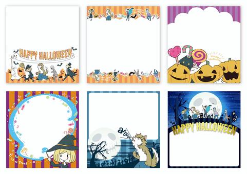 Halloween message card, JPG, PNG and AI Halloween message card, halloween, witch, pumpkin, JPG, PNG and AI