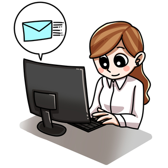 デスクワークする人 デスクワークする人 デスク,パソコン,仕事,ビジネス,オフィスのイラスト素材