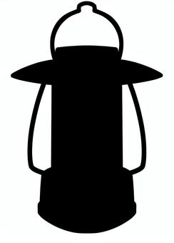 黒で塗りつぶしたランタンのシルエット ランタン,シルエット,アイコン,黒,影,キャンプ道具,キャンプアイテム,防災グッズ,防災ランタン,防災ライトのイラスト素材